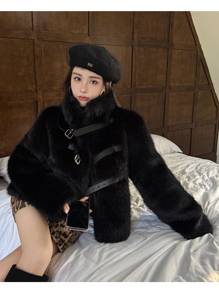 【outer】ファーショートコート　M27344