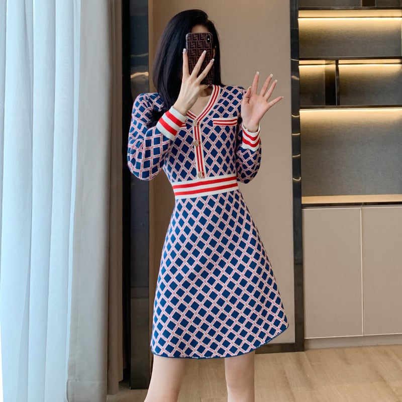【dress】ニットワンピース　M25522