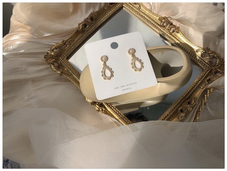 【小物】目立つ エレガントオシャレパールレディースピアスアクセサリー