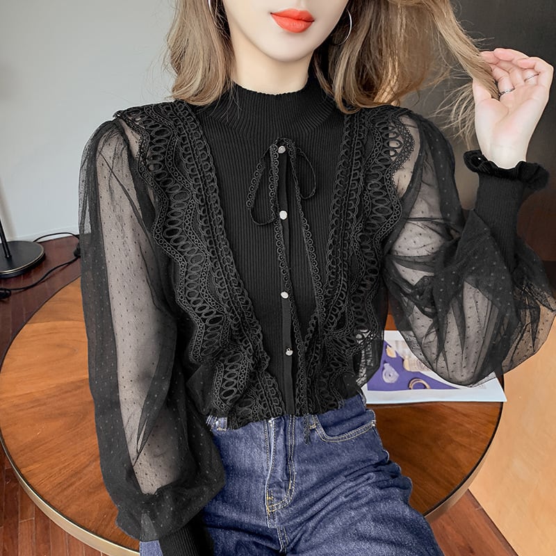 【tops】ドッキングブラウス　M29370