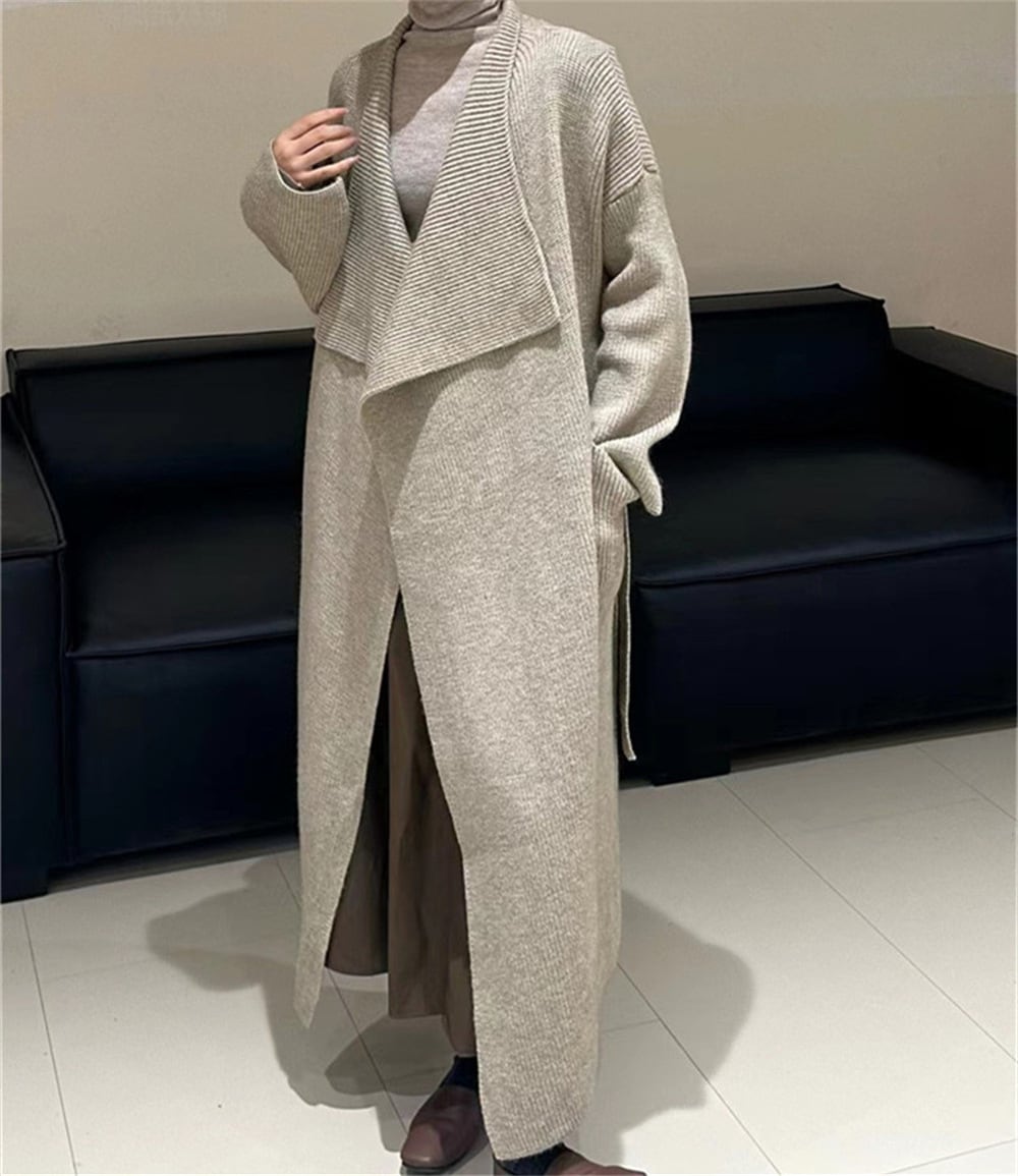 【outer】ロング丈ニットカーデ　M25614