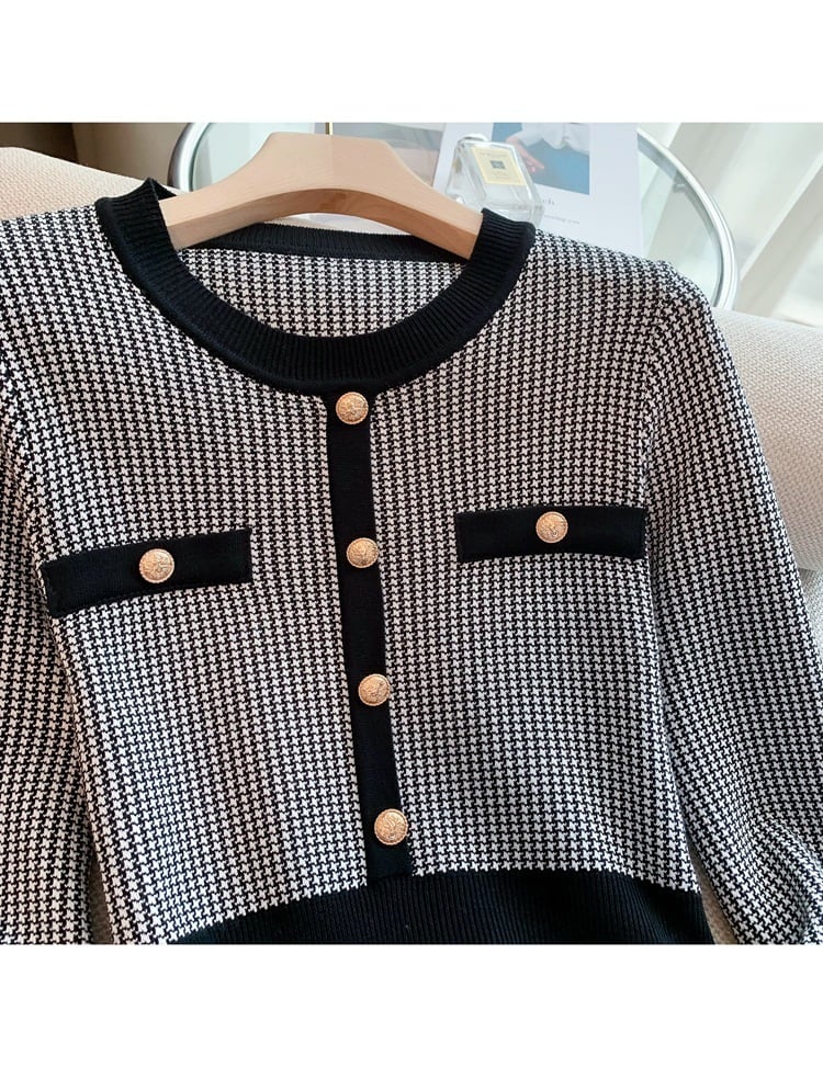 【dress】千鳥格子ワンピース　M25487