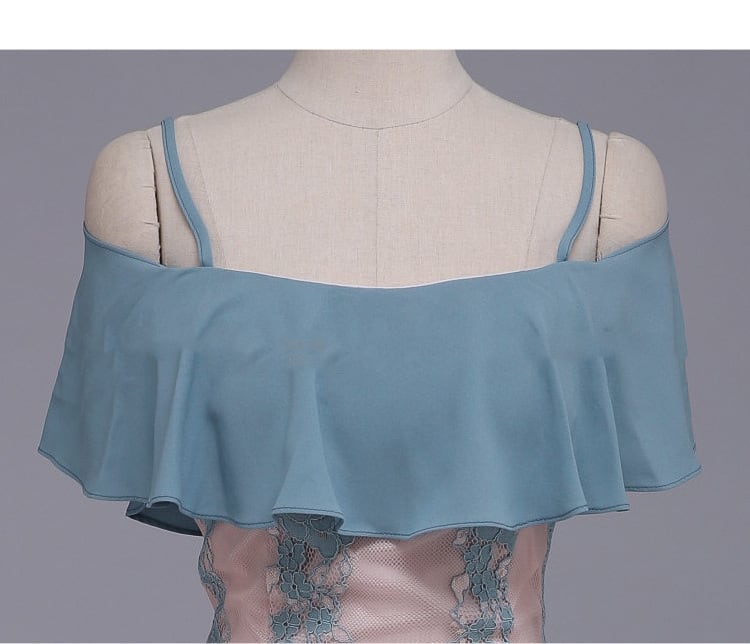 【dress】フリルレースワンピース　M25227