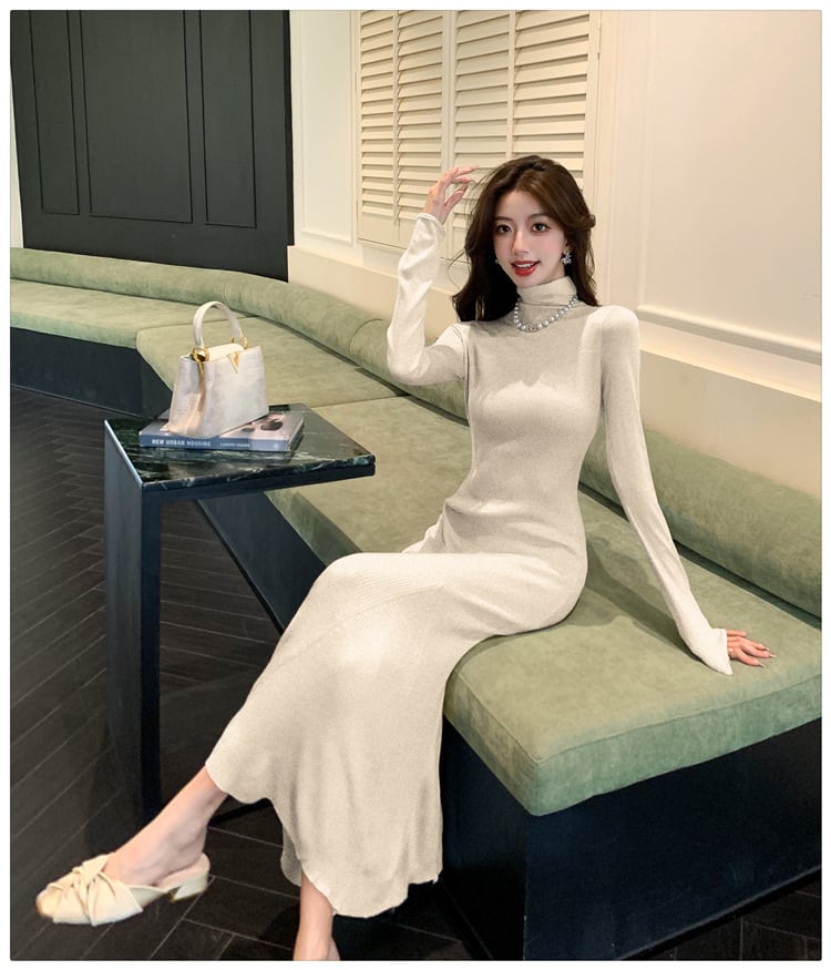 【dress】マーメイドニットワンピース　M27389
