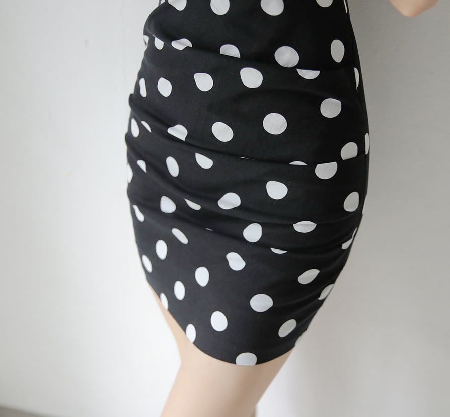 【dress】ドット柄ワンピース　M25254