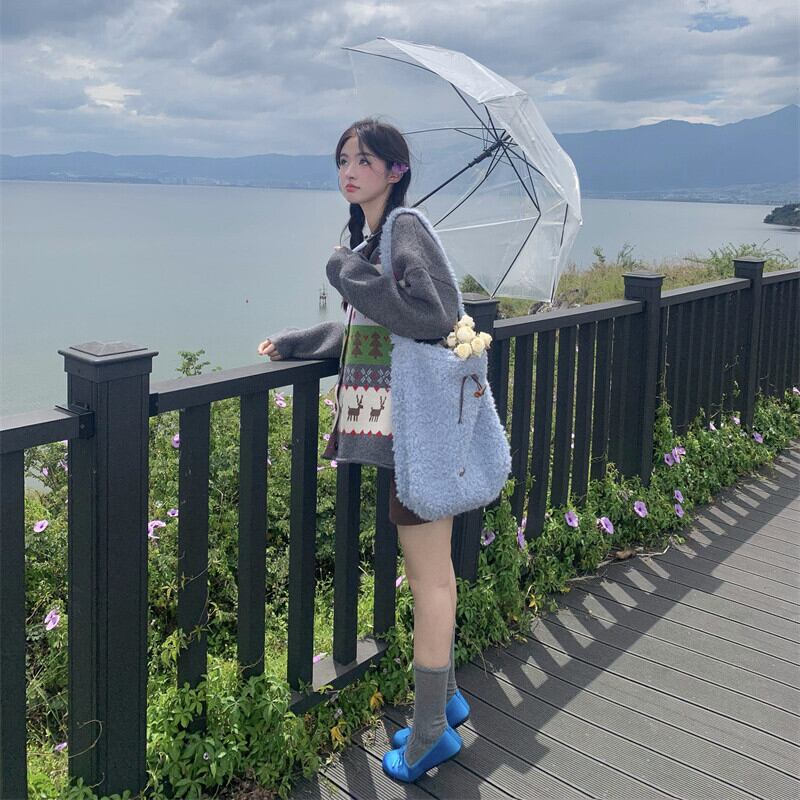 【outer】クルーネックニットカーデ　M27116