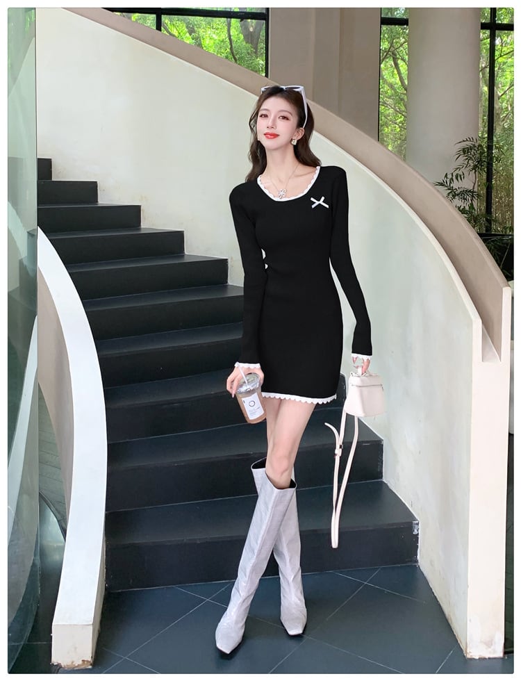 【dress】ニットワンピース　M25391