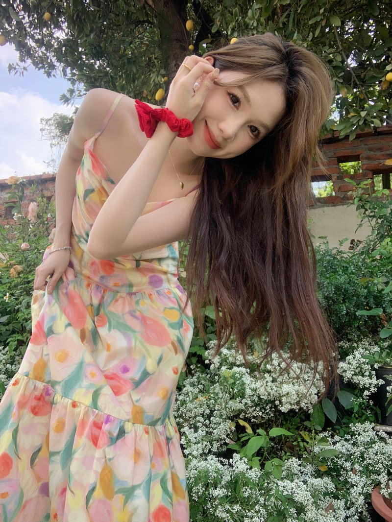 【dress】花柄キャミワンピース　M25317
