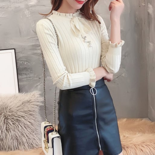 【tops】ニットトップス　M27608