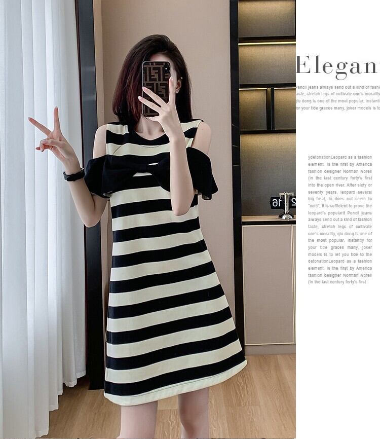 【dress】ボーダー柄ワンピース　M29312