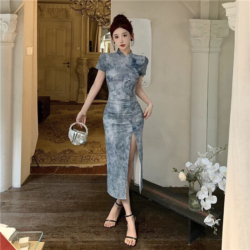 【dress】スリットワンピース　M29552
