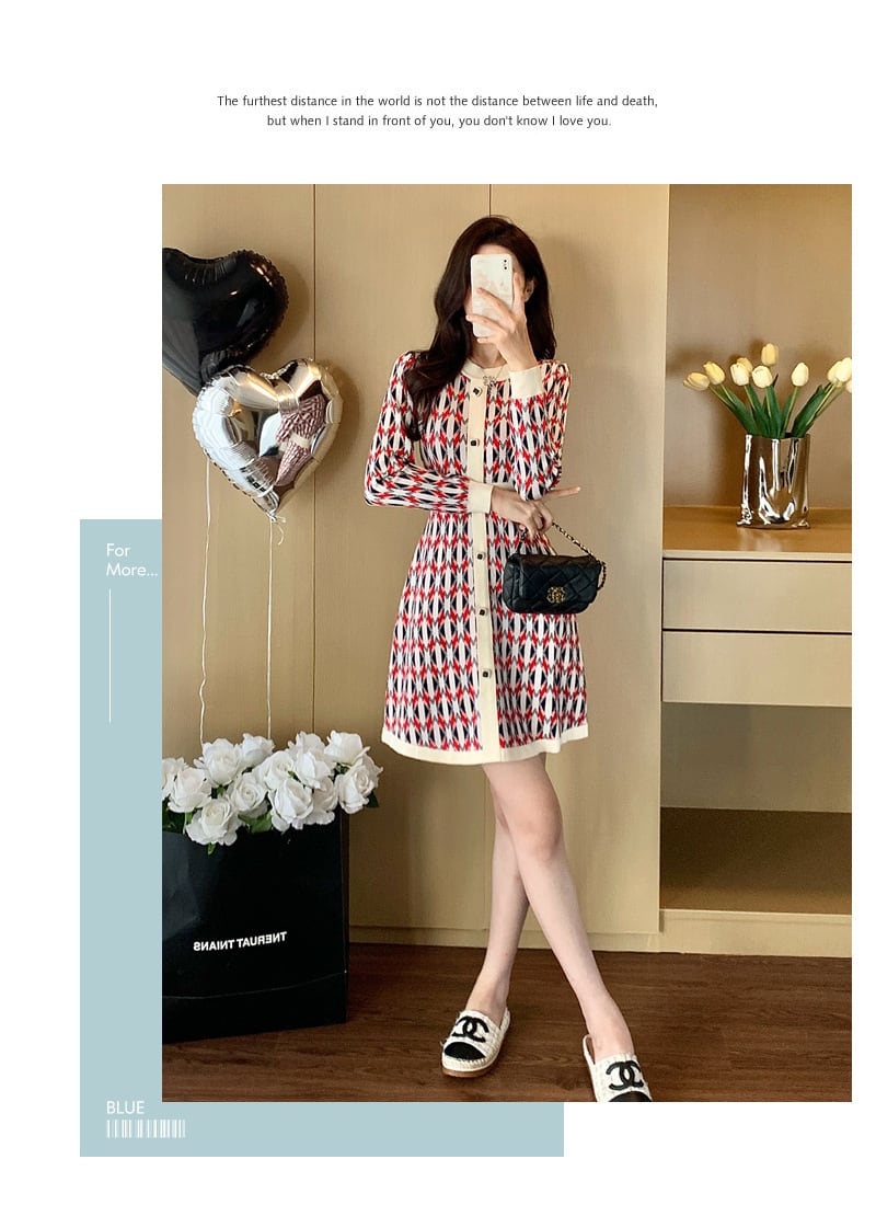 【dress】ニットワンピース　M28359
