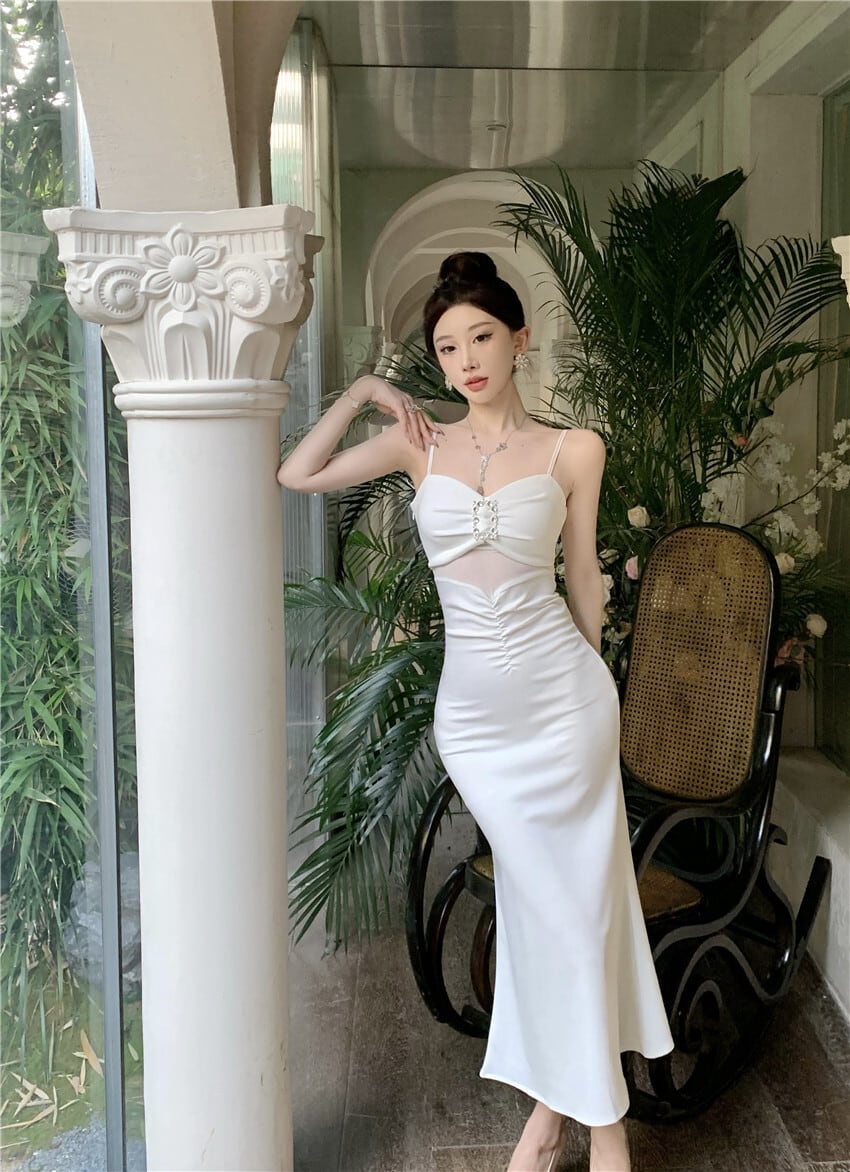 【dress】体型カバーキャミワンピース G21095