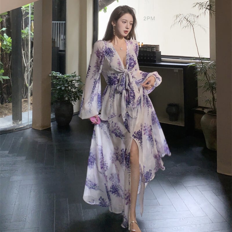 【dress】花柄ワンピース　M24517