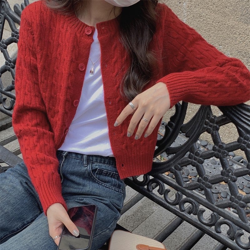【outer】ニットカーデ　M25957