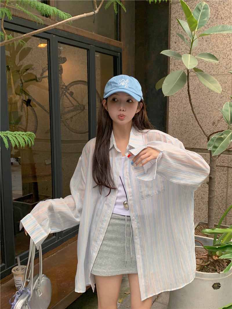 【tops】紫外線対策シャツトップス　M25170