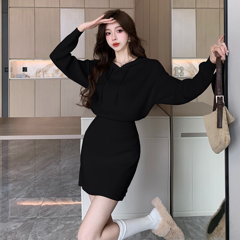 【dress】フード付きワンピース　M19004