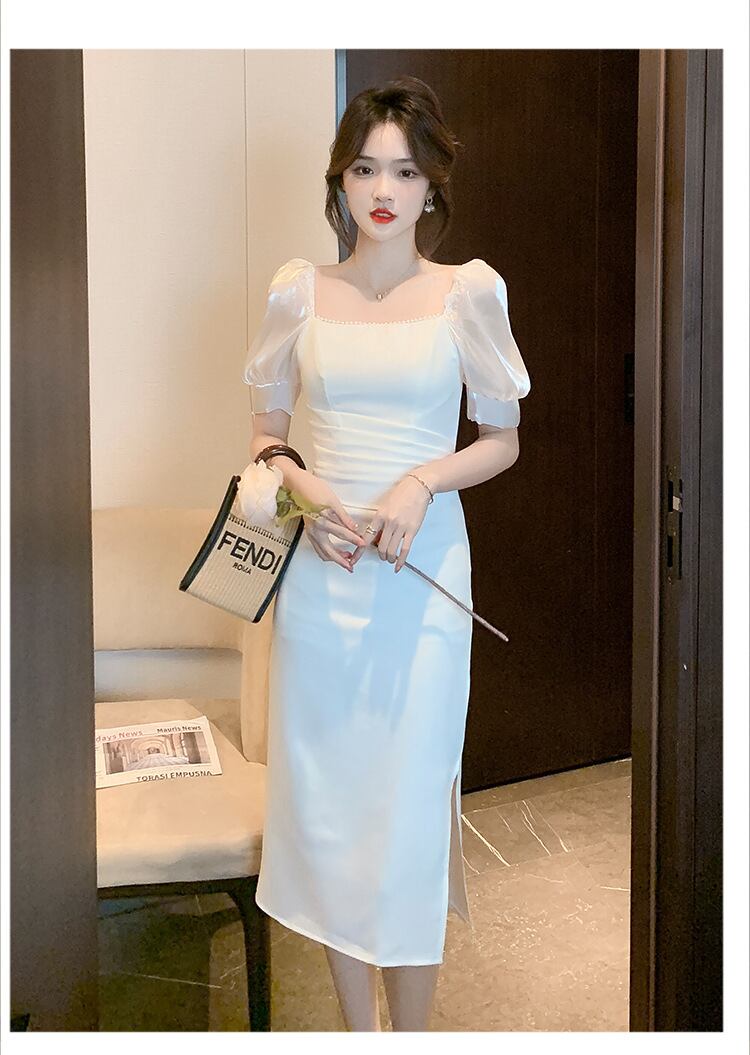 【dress】パフスリーブワンピース G20628