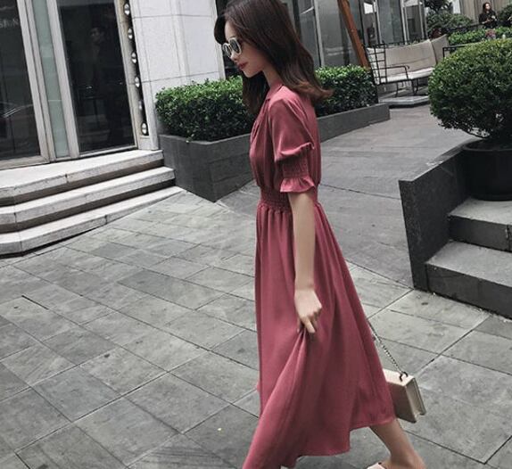 【dress】ファッション高級感夏好感度UP!気質満点ワンピースF0068