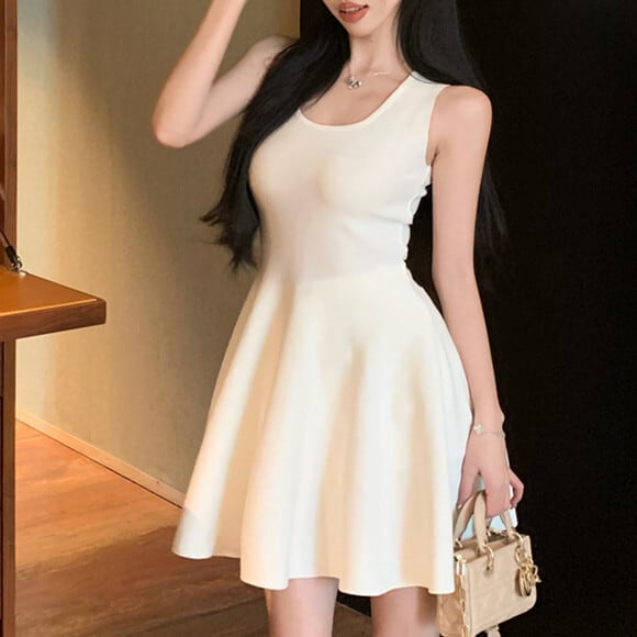 【dress】ノースリーブニットワンピース　M24696