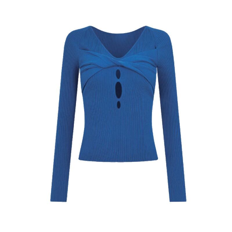 【tops】カットワークニットトップス　M28863
