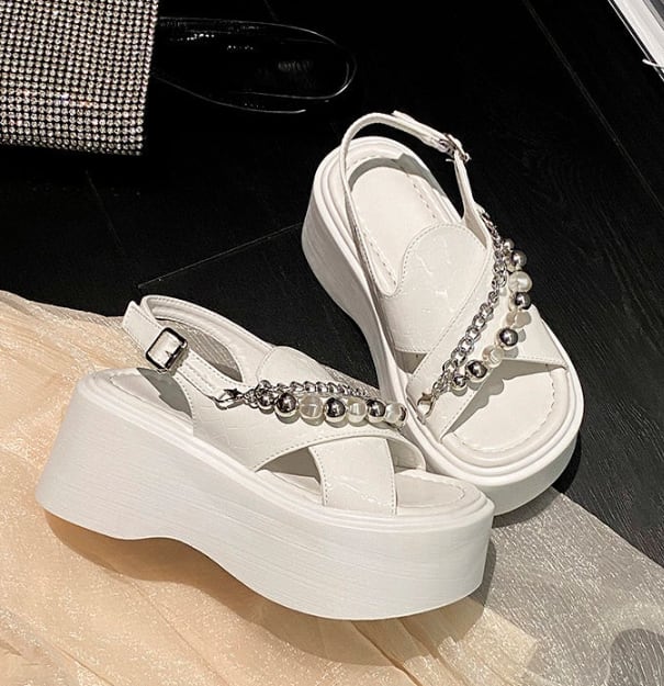 【shoes】チャンキーヒールサンダル　M30230