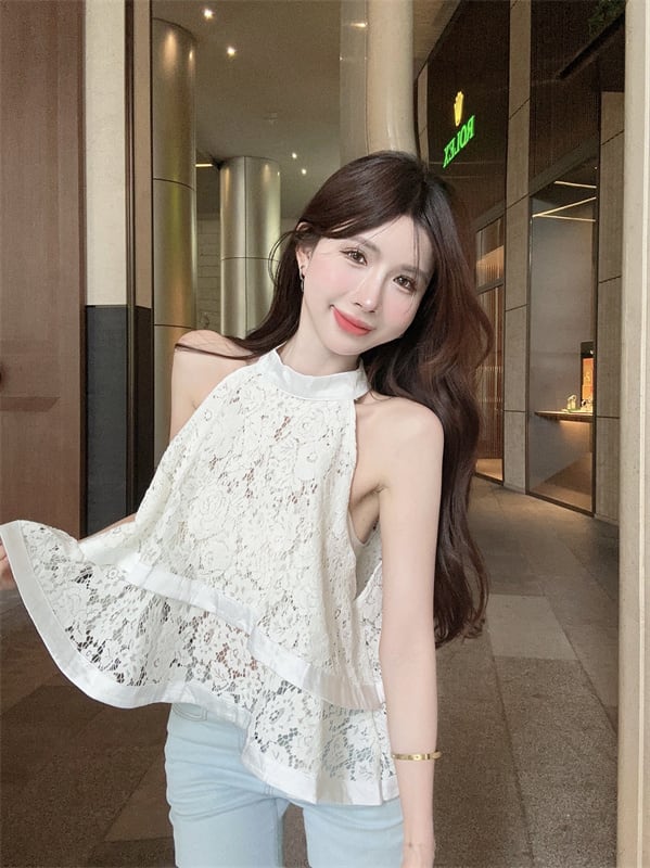 【tops】ノースリーブレーストップス　M24637