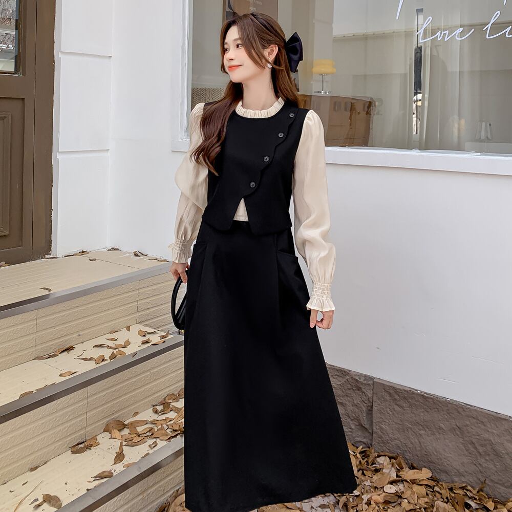 【dress】ドッキングワンピース　M18729