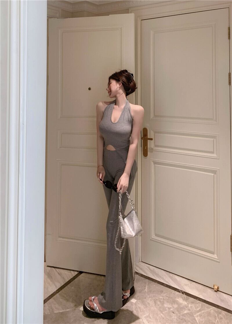 【set】スリットキャミソール+ラッパズボン２点セットG21282