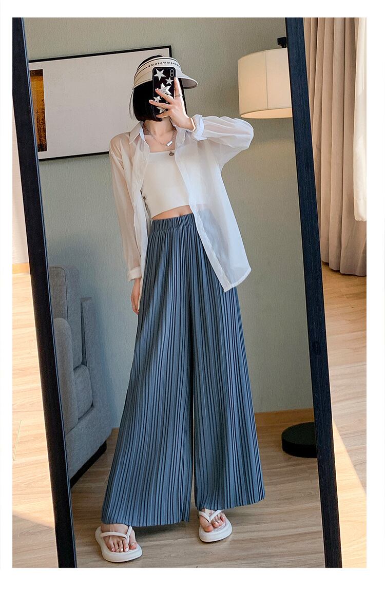 【bottoms】シフォンギャザーガウチョパンツG20984