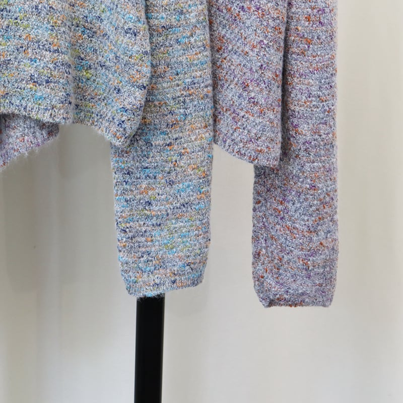 【outer】クルーネックニットカーデ　M25378