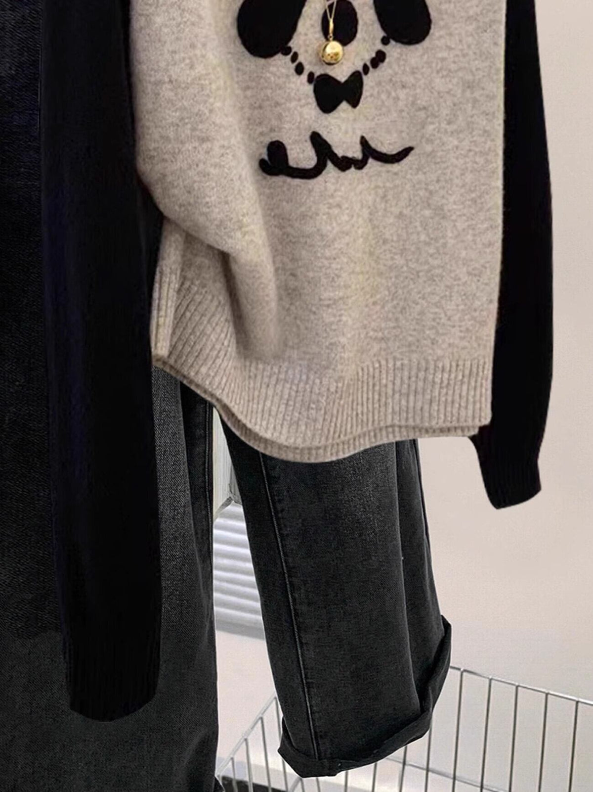 【tops】クルーネックニットセーター　M29304