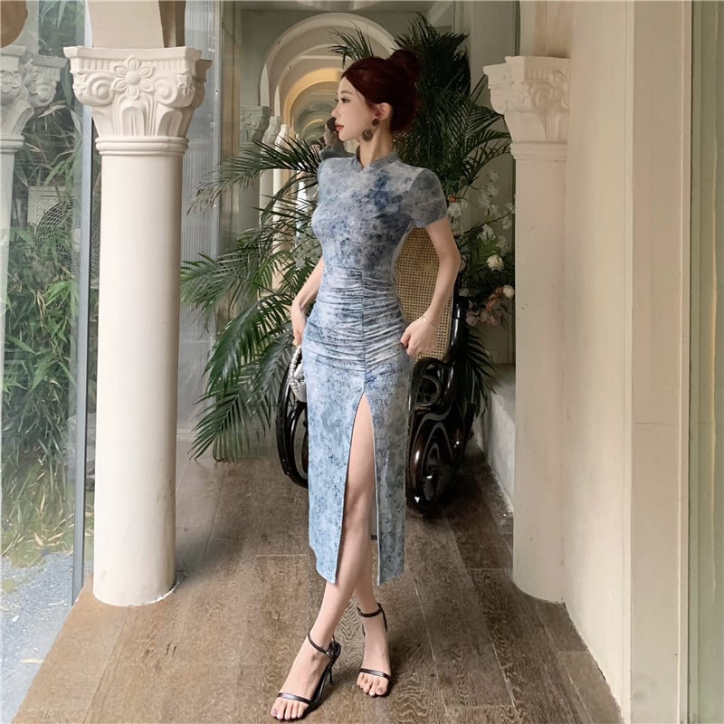 【dress】スリットワンピース　M29552