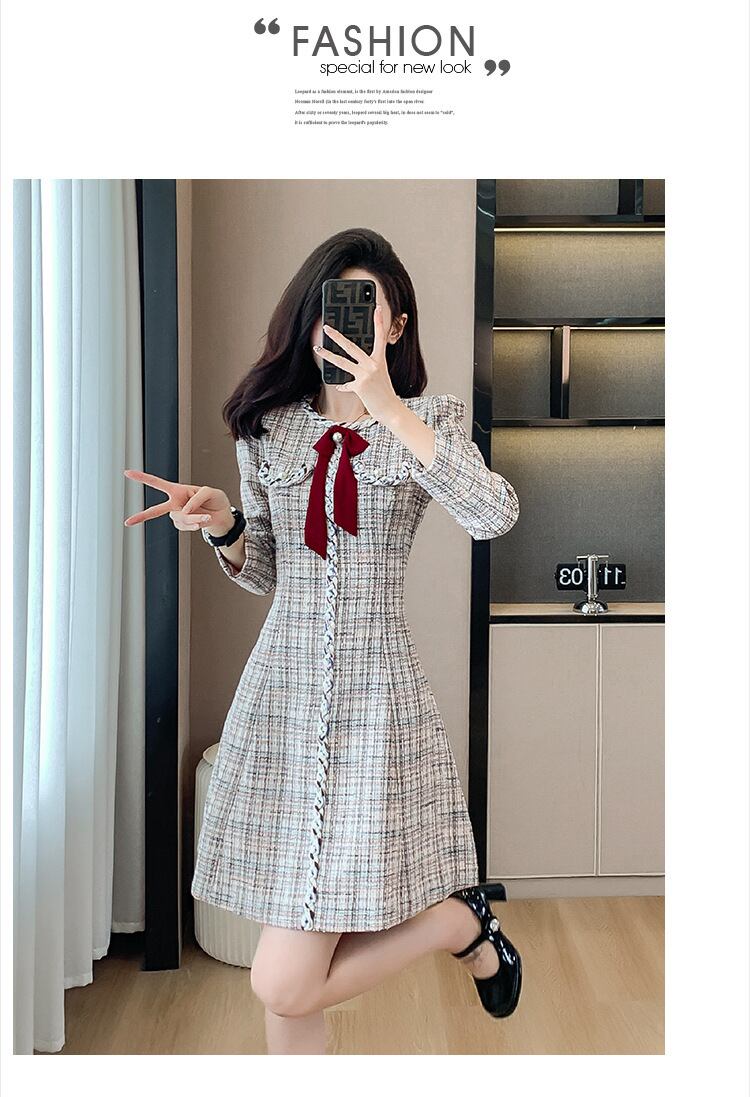 【dress】ツイードワンピース　M18608