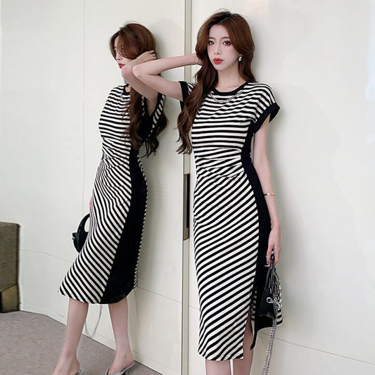 【dress】ストライプ柄ワンピース G20636