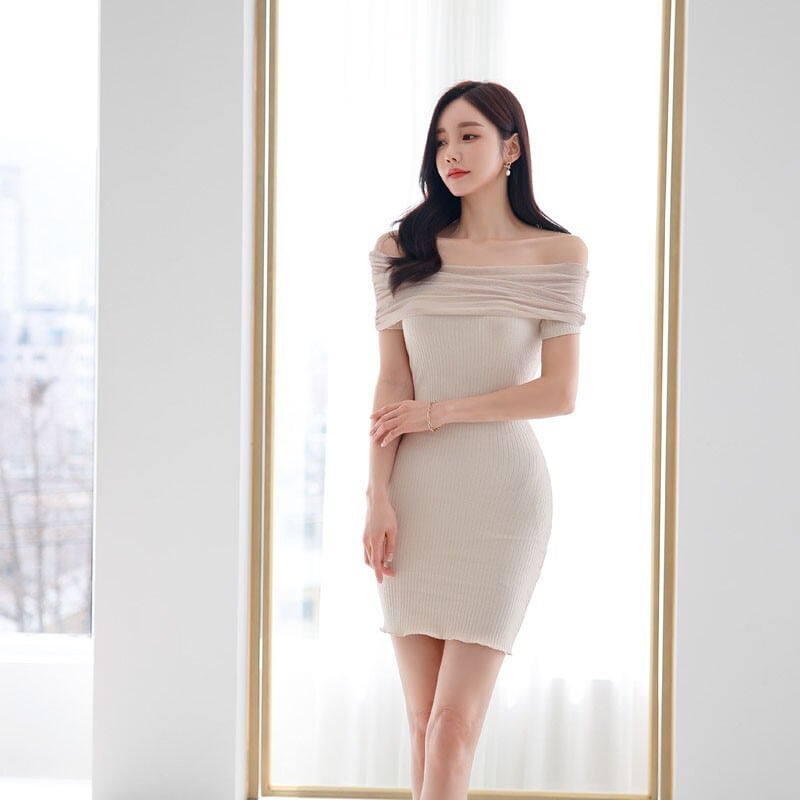 【dress】オフショルダーワンピース G21257