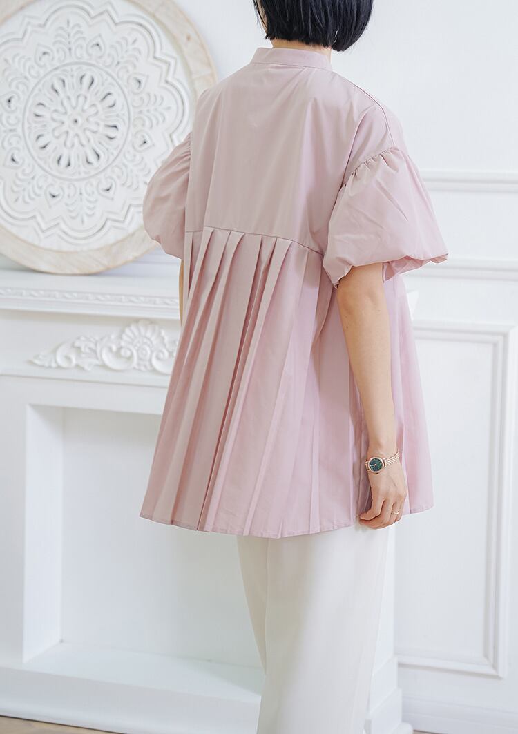 【tops】ランタンスリーブギャザーブラウスG20473