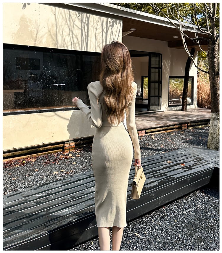 【dress】ニットワンピース　M25754