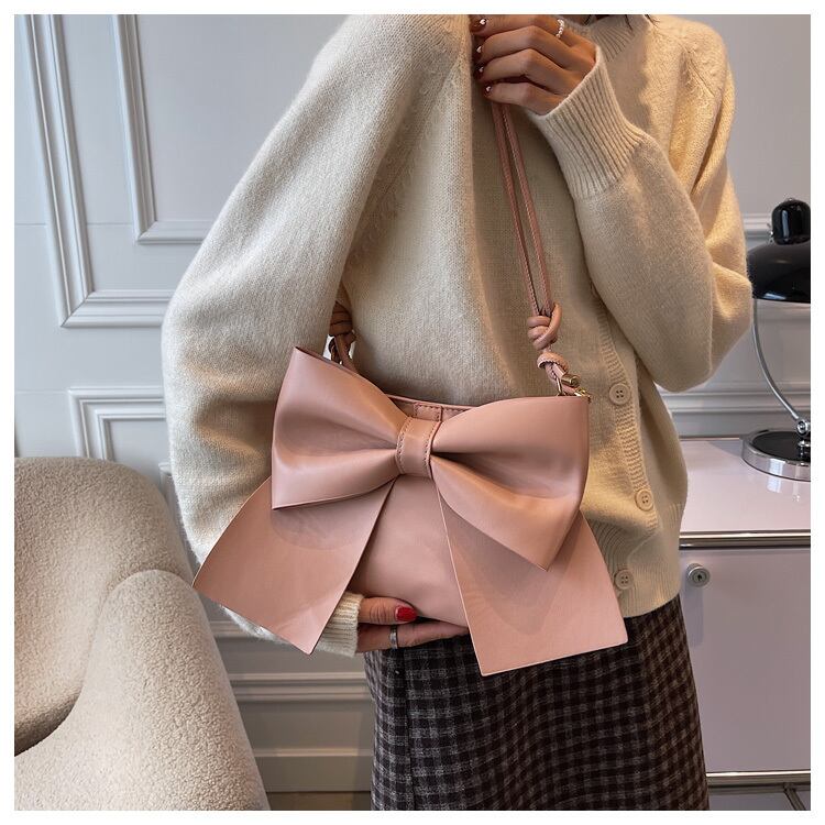 【小物】リボン秋冬新作オシャレファッションメッセンジャーバッグ G3485