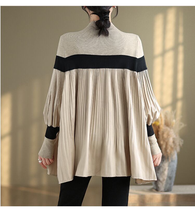 【tops】ドッキングニットトップス　M28451