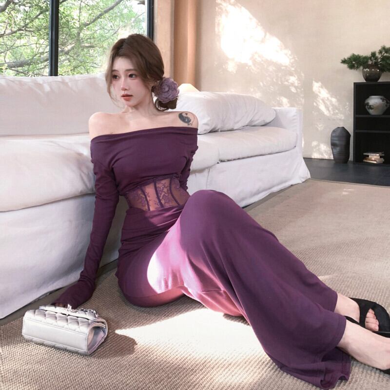 【dress】ドッキングマーメイドワンピース　M29502