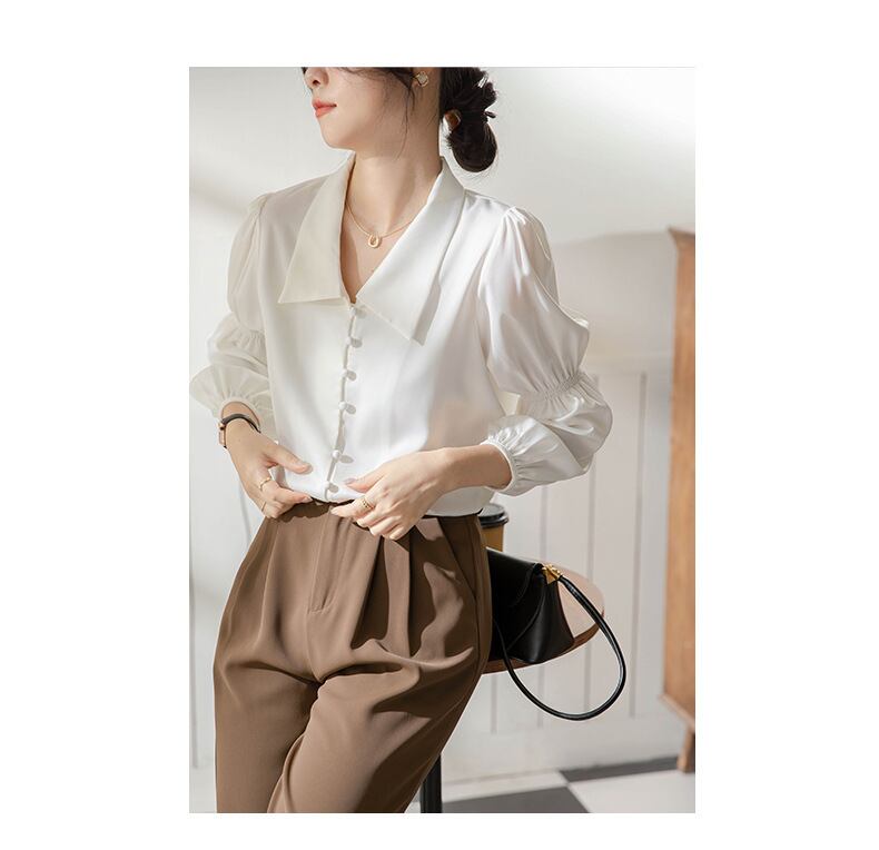 【tops】ランタンスリーブ ブラウスG20471