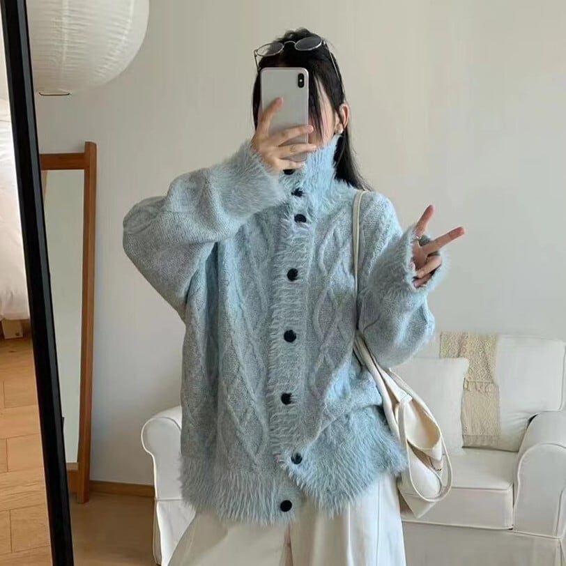 【outer】ニットカーデ　M27352