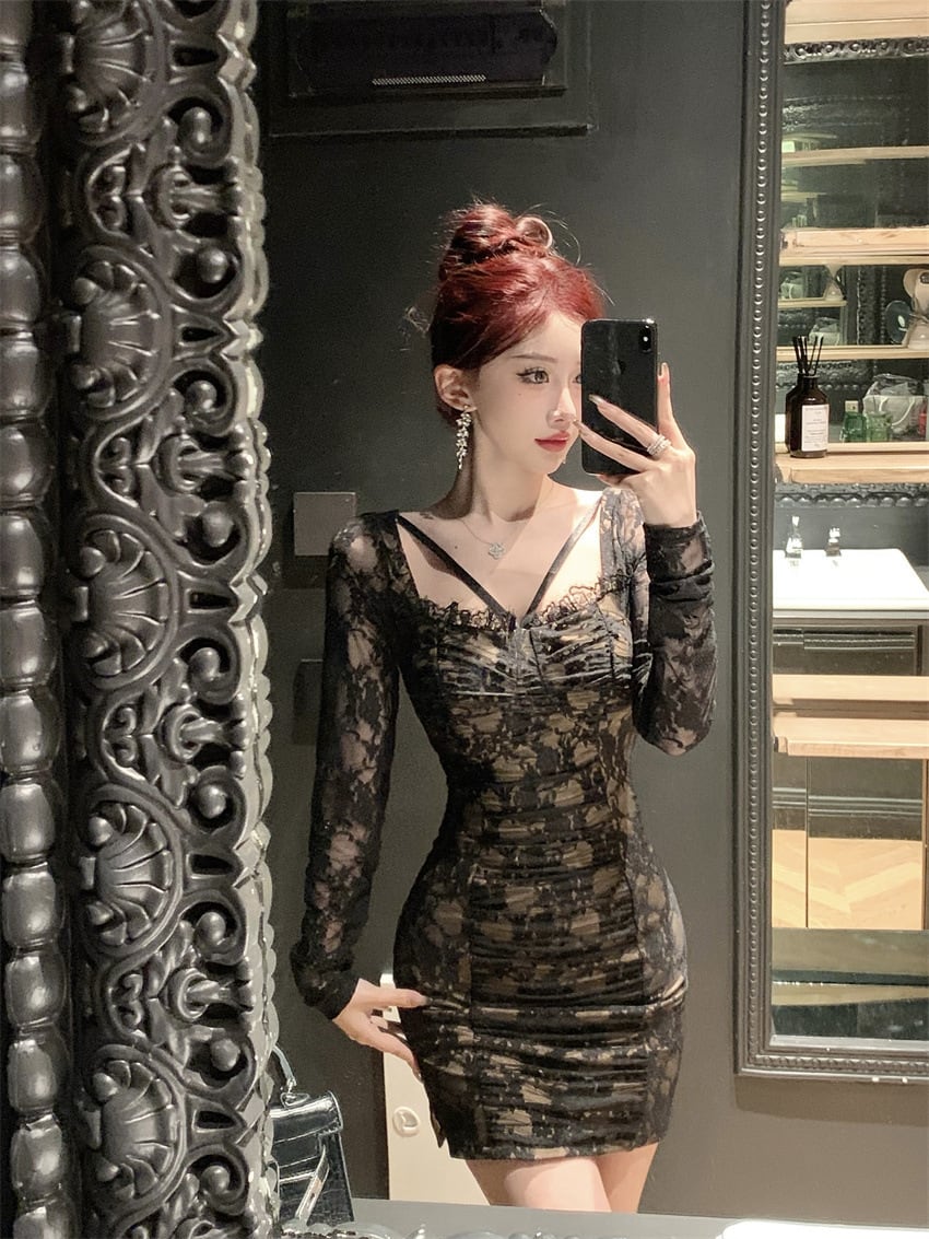 【dress】レースデートワンピース　M28315
