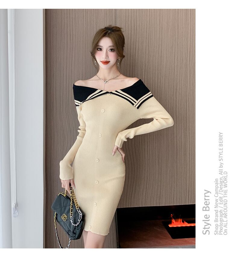【dress】ニットワンピース　M18770