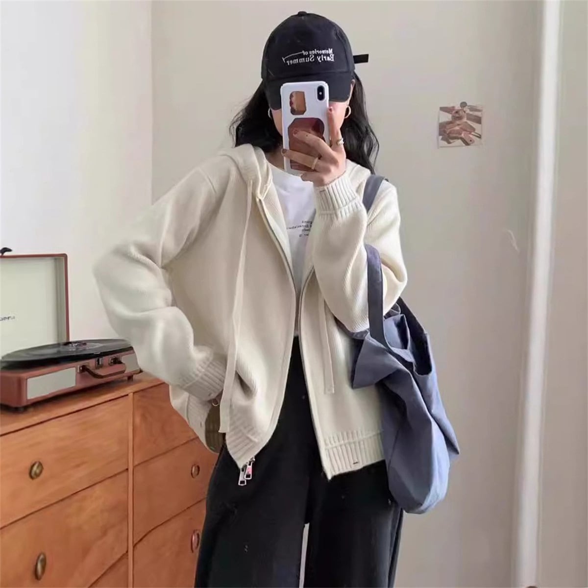 【outer】Wジップニットカーデ　M25955