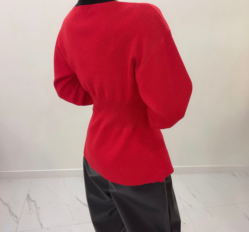 【tops】VネックニットセーターG23855