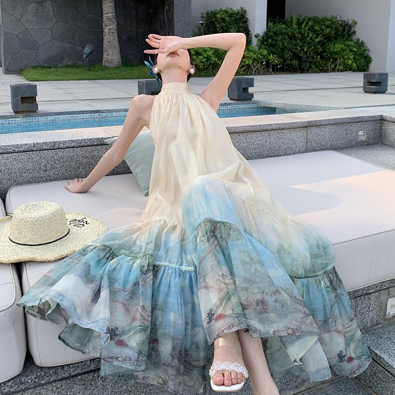 【dress】ホルターネックワンピース　M24714
