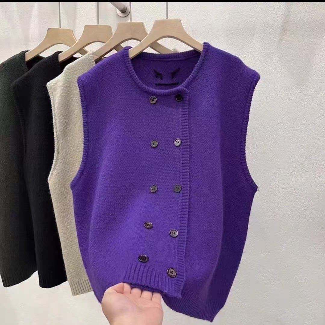 【tops】ニットベスト　M25834