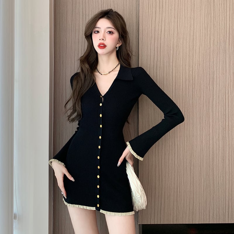 【dress】ニットワンピース　M25399